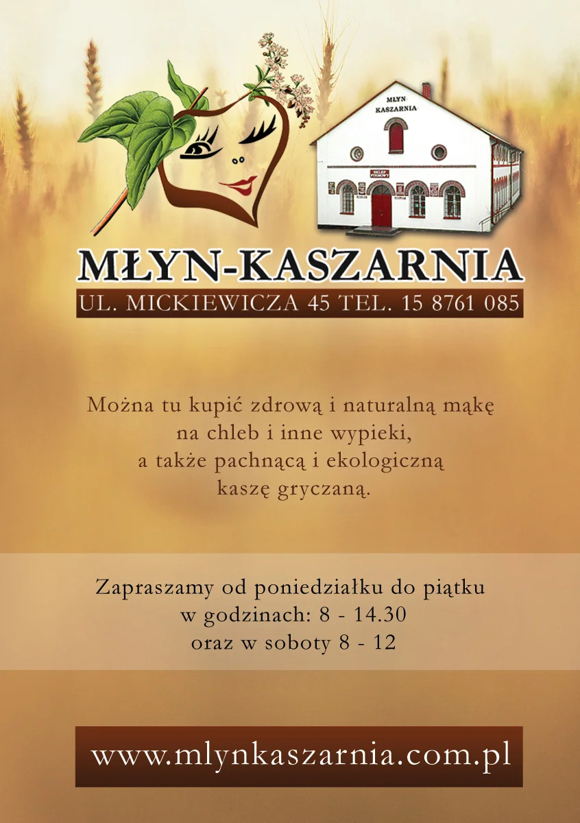 Ulotka Młyn Kaszarnia