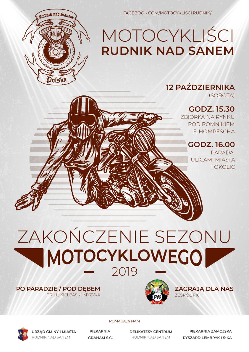 Plakat Motocykliści Rudnik nad Sanem