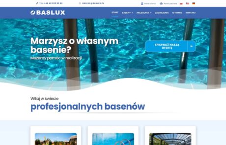 Projektowanie strony internetowej Baslux