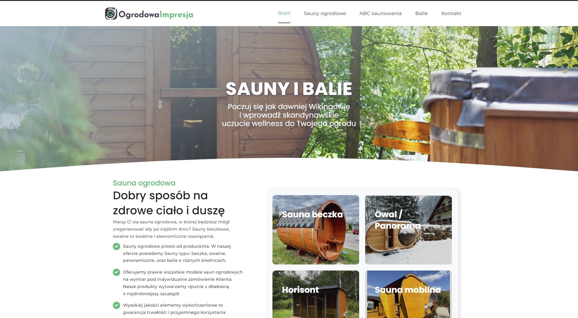 ogrodowa-impresja Projekt firmowej strony internetowej