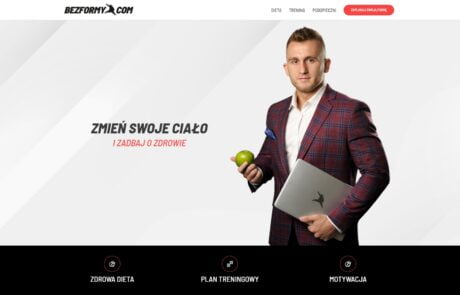 Strona informacyjno ofertowa konsultanta dietetycznego i trenera personalnego