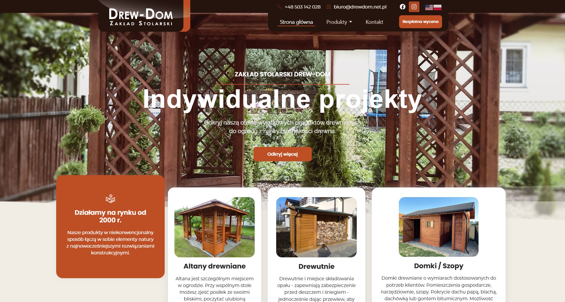 Projektowanie stron internetowych portfolio | Padre - mów obrazem